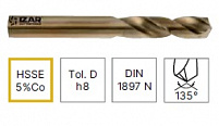 Сверло короткое ц/хв. 2,1 DIN1897N HSSE IZAR