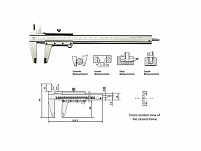 Штангенциркуль ШЦ-I-125-0,1 нерж. сталь "LINKS" (ПОВЕРКА)
